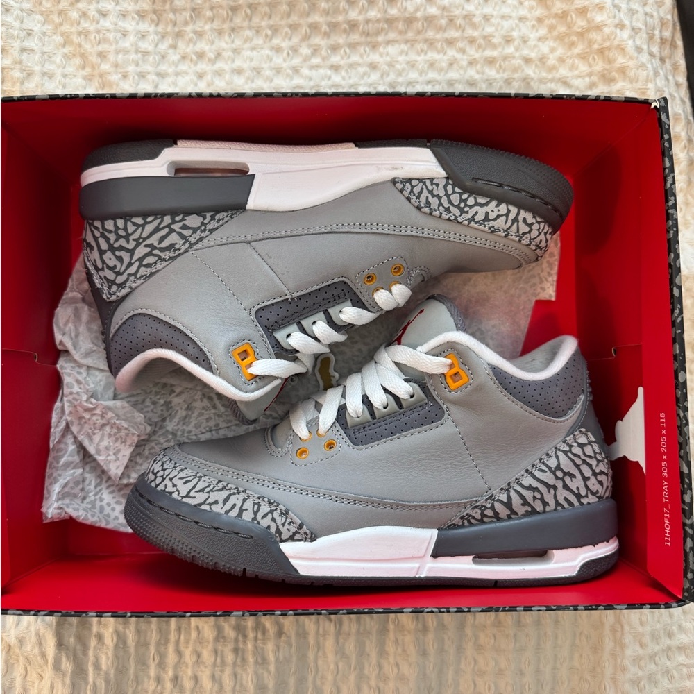 Jordan Kid's Grey Elephant Print Sneakers